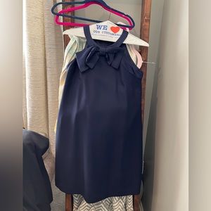 Tahari bow dress fresh from the dry cleaners. Navy blue color - size 6